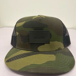 Nixon Green Camouflage Trucker Hat
